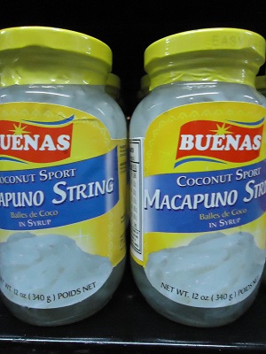 Buenas Macapuno String Coconut Sport in Syrup - Click Image to Close