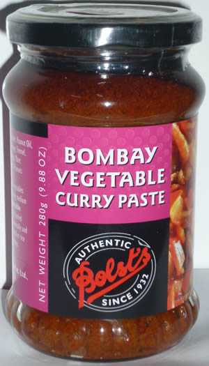 Bolst's Bombay Vegetable Curry Paste - Click Image to Close