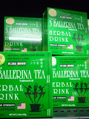 3 Ballerina Tea Herbal Tea Regular Strength - Click Image to Close