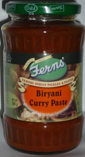 Fern's Biryani Curry Paste - Click Image to Close